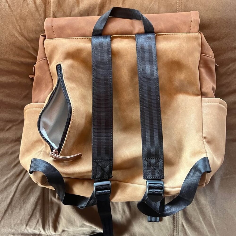 Petunia Pickle Bottom Diaper Backpack in Brioche - Picture 6 of 10